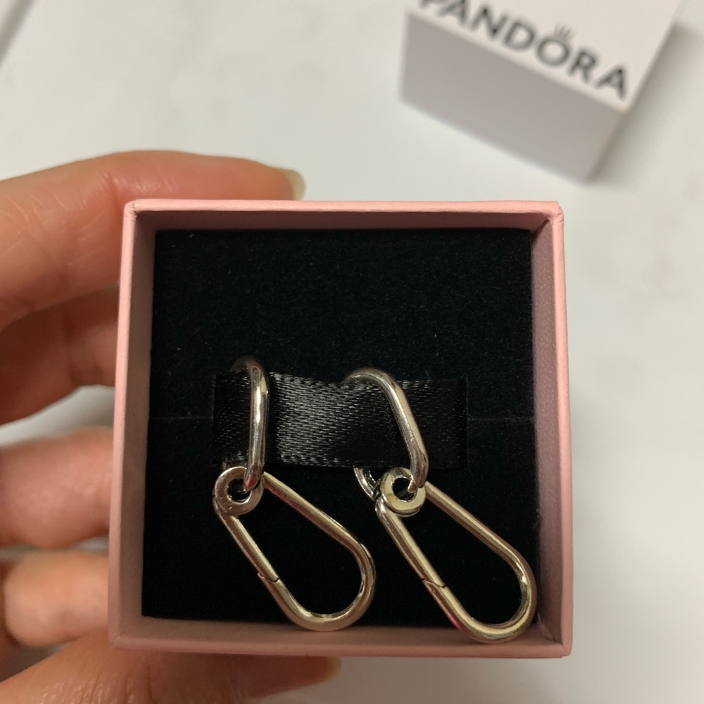 Pandora earrings. Never worn. New in box.